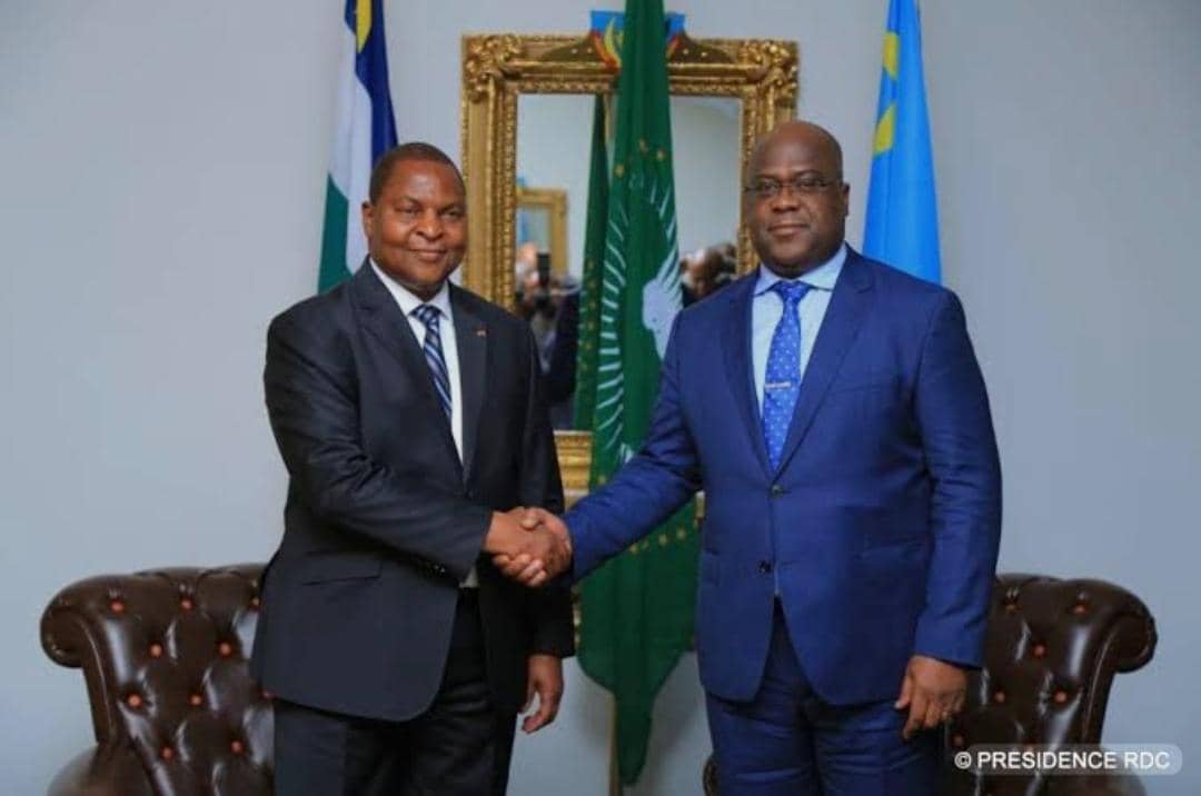 Le Président Félix Tshisekedi adresse ses félicitations à son homologue Faustin-Archange Touadéra, président de la République centrafricaine