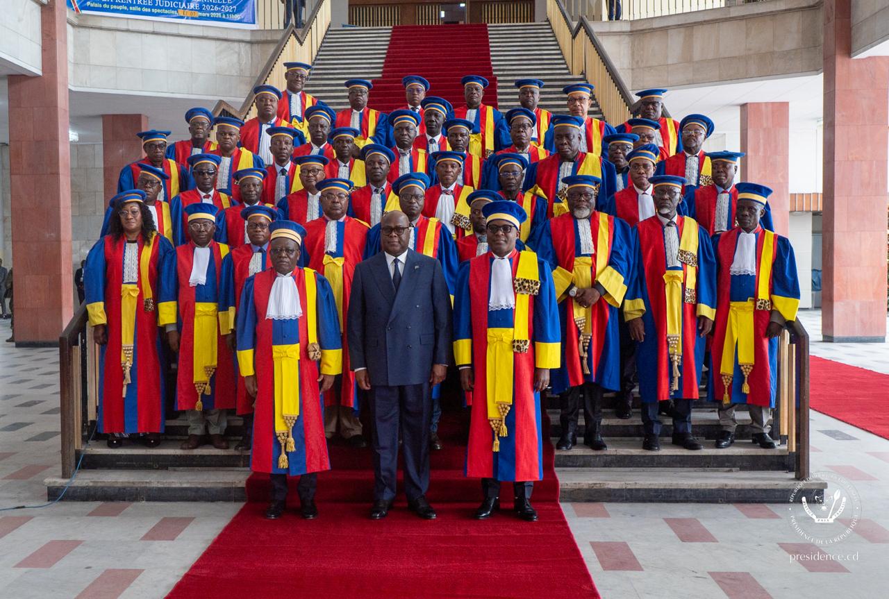 Le Président Félix Tshisekedi a assisté à la cérémonie de rentrée judiciaire de la Cours des comptes