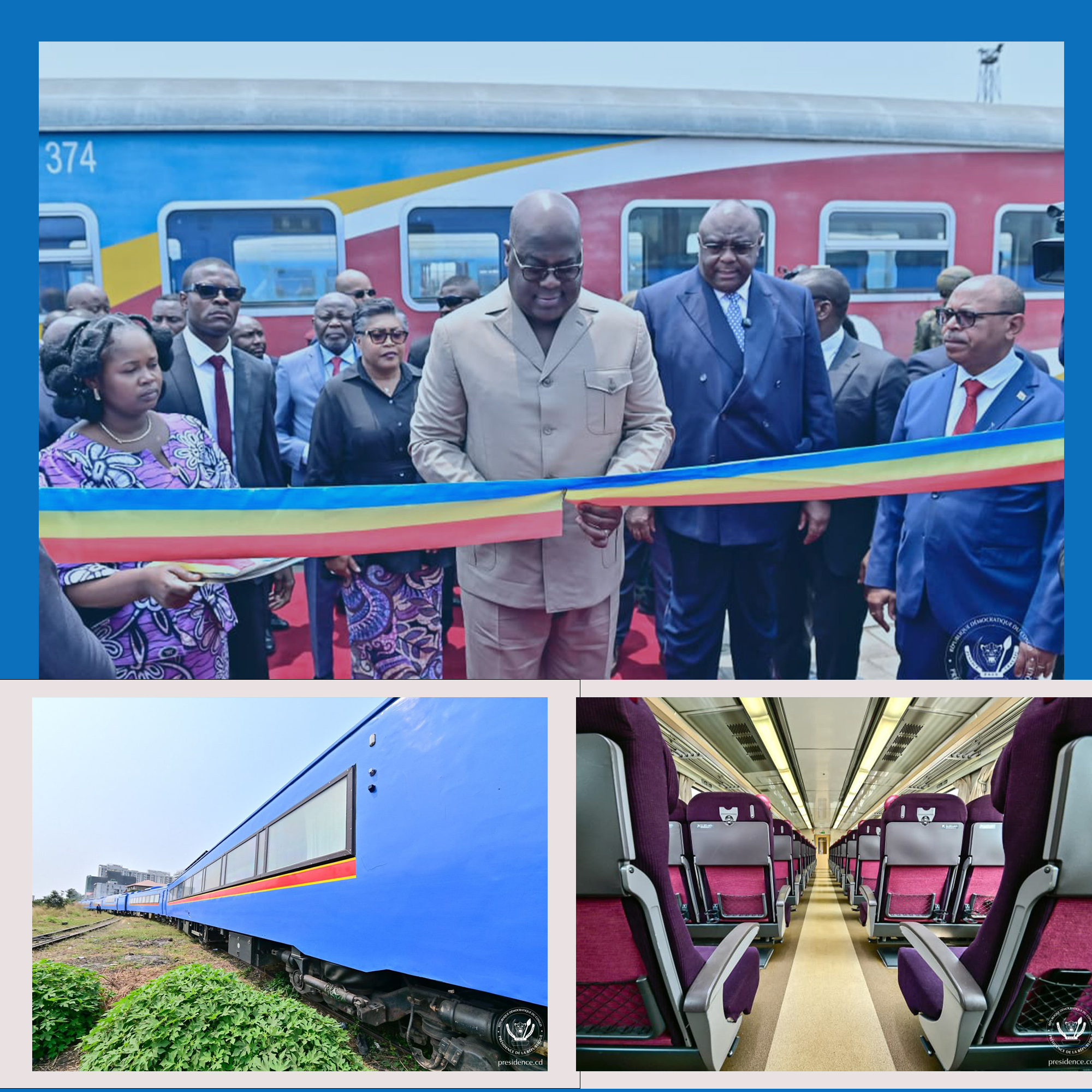 Réception de 7 voitures voyageurs pour la reprise de la voie ferroviaire Kinshasa – Matadi